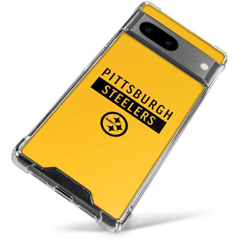 NFL Pittsburgh Steelers Yellow Performance Series Google Pixel 7a Clear Case